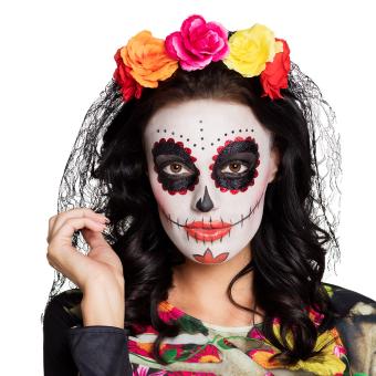 Tiara La Madrina: Dia de los Muertos headband:multicolored 