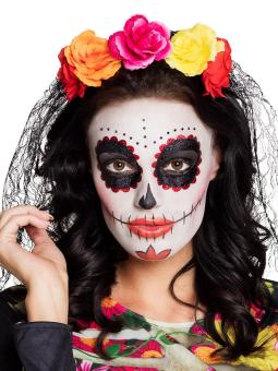 Tiara La Madrina: Dia de los Muertos Haarreif:mehrfarbig 