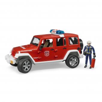 BRUDER: Jeep Wrangler Rubicon Pompiers-: 
