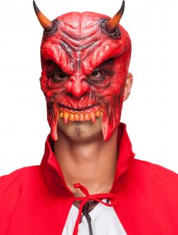 Demi-masque diable:rouge 