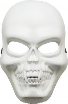 Crâne Demi-masque:blanc 