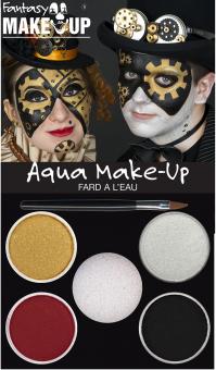 Steampunk aqua make-up set:multicolored 