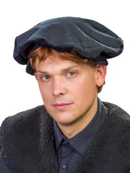 Medieval scholarly cap:black 