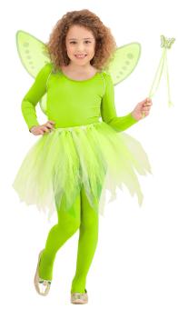 Fairy Magic Set for children: tutu, wings, fairy wand:green 