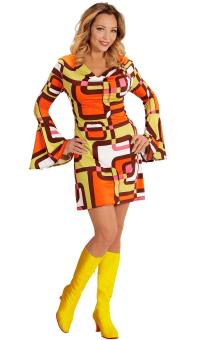 Retro 70er Jahre Kostüm:mehrfarbig 