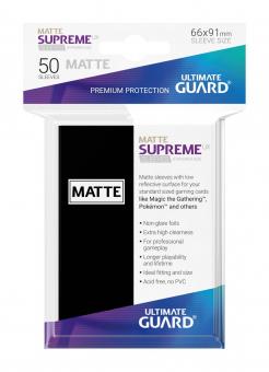 Ultimate Guard: Supreme UX Sleeves Standardgrösse Matt  50:schwarz 
