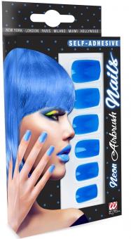 Neon fingernails:blue 