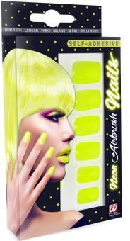 Neon fingernails:yellow 