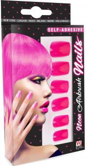 Neon fingernails:pink 