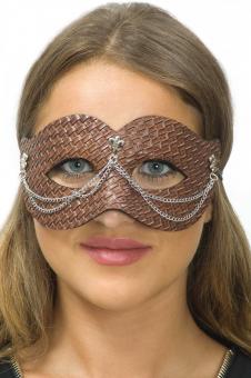 Steampunk Augenmaske:braun 