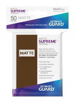 Ultimate Guard: Supreme UX Sleeves Standardgrösse Matt :brown 