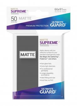 Ultimate Guard: Supreme UX Sleeves Standardgrösse Matt :grau 