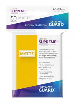 Ultimate Guard: Supreme UX Sleeves Standardgrösse Matt :gelb 