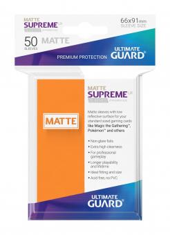 Ultimate Guard: Supreme UX Sleeves Taille standard Matt:orange 