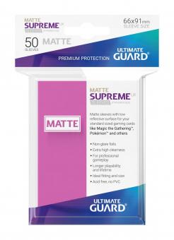 Ultimate Guard : Supreme UX Sleeves taille standard Matt:pink/rose 