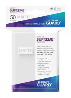 Ultimate Guard: Supreme UX Sleeves Standardgrösse Matt :blanc 