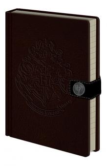 Harry Potter: Premium Notebook A5 Hogwarts Crest:14,8 cm x 21 cm, dark brown 