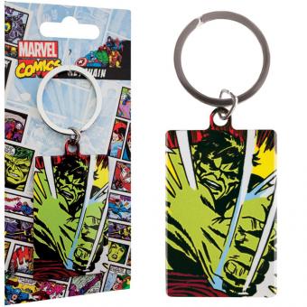 Incredible Hulk: metal Keychain:6 cm, colorful 