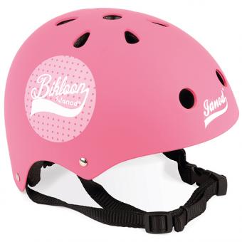JANOD: Bicycle helmet pink - adjustable: 
