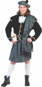 Schotten Clansman Herren Kostüm:grün 