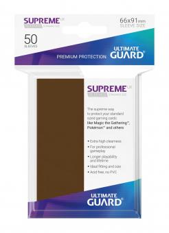Ultimate Guard: Supreme UX Sleeves Standardgrösse  50:braun 