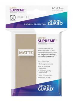 Ultimate Guard : Supreme UX Sleeves taille standard Matt Sand (50) 