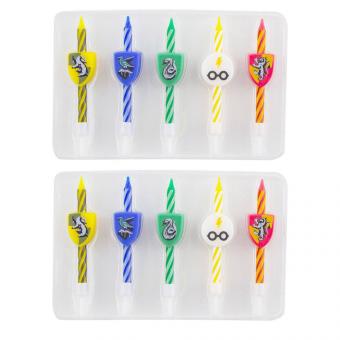 Harry Potter Cake Candles:10 Item, 10 cm, multicolored 