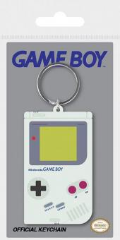 Nintendo: Schlüsselanhänger Gameboy:4,5 x 6 cm, grau 