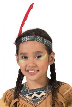 Indian feather headband for children:multicolored 