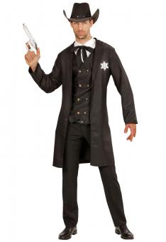 Wild West Sheriff Costume:black 