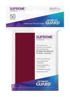 Ultimate Guard: Supreme UX Sleeves Standardgrösse Burgund:rot 