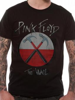 PINK FLOYD - T-shirt LOGO MARTEAUX:noir 