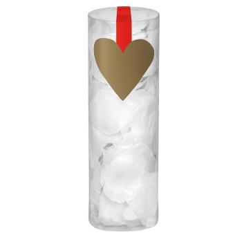 Rose petals in a box: artificial flowers:288 Item, white 