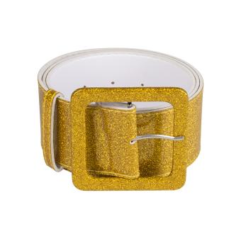 Disco Glitzer Gürtel:115 x 5.5 cm, gold 