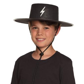 Zorro Chapeau pour enfants:noir 