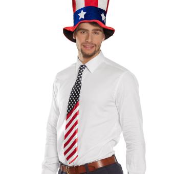 USA Krawatte, entknotet:mehrfarbig 