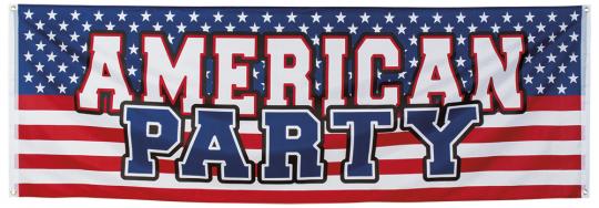 USA Banner American Party:74 x 220 cm 
