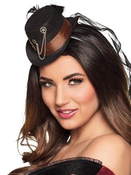 Steampunk Petit Chapeau de cylindre: Tiara Steamgear:multicolore 