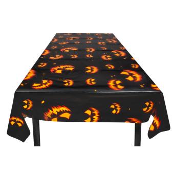 Creepy Pumpkin Tablecloth:120 x 180cm, black 