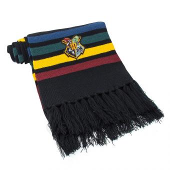 Harry Potter Schal Hogwarts:190 cm, schwarz 