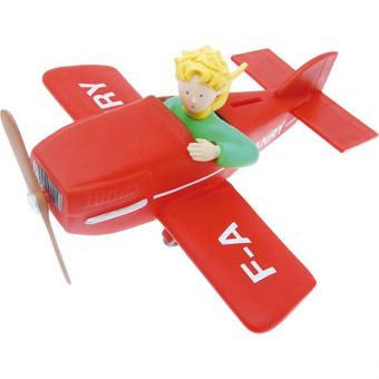 Der Kleine Prinz: Spardose Der Kleine Prinz im Flugzeug:14 x 27 x 26 cm, rot 