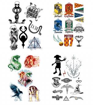 Harry Potter lot de 35 tatouages 