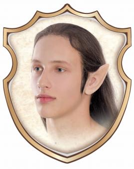 Elves Ears for adults, with mastic:7,5cm, skin color 