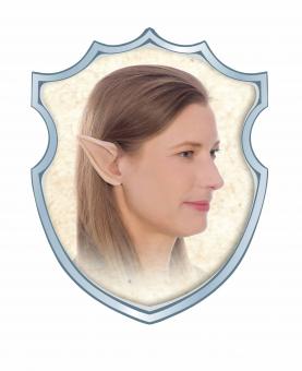 Elves Ears for adults, with mastic:9,5cm, skin color 