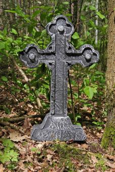 Tombstone cross:59 x 36 x 7 cm 