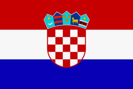 Flag Kroatien  :150 x 90 cm, multicolored 