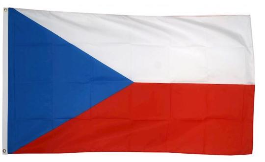 Flag Tschechien :150 x 90 cm, multicolored 