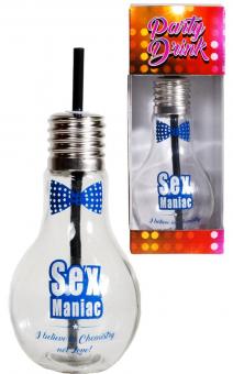 Glühbirnen Glas "Sex Maniac":transparent 