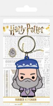 Porte-clés en caoutchouc Harry Potter : Chibi Dumbledore:6 cm 