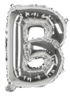 Balloon foil Letter B:36cm, silver 